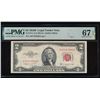 Image 1 : 1953B $2 Legal Tender Note PMG 67EPQ