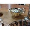 Image 5 : Ornate Metal Serving Set, Salt and Peppers, Cream and Sugar & Trays