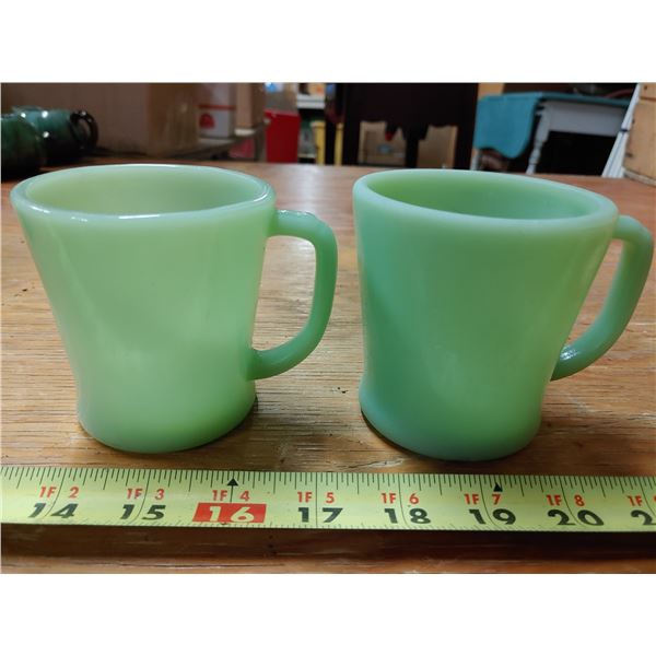 2 Jadeite Fireking Mugs