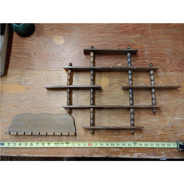 Vintage Display Wall Shelf and Spoon Holder