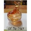 Image 3 : Terrier Peach Colored Glass Dish