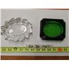 Image 1 : 2 Glass Ashtrays