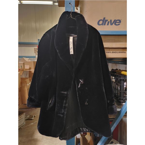 Black Fleece Coat
