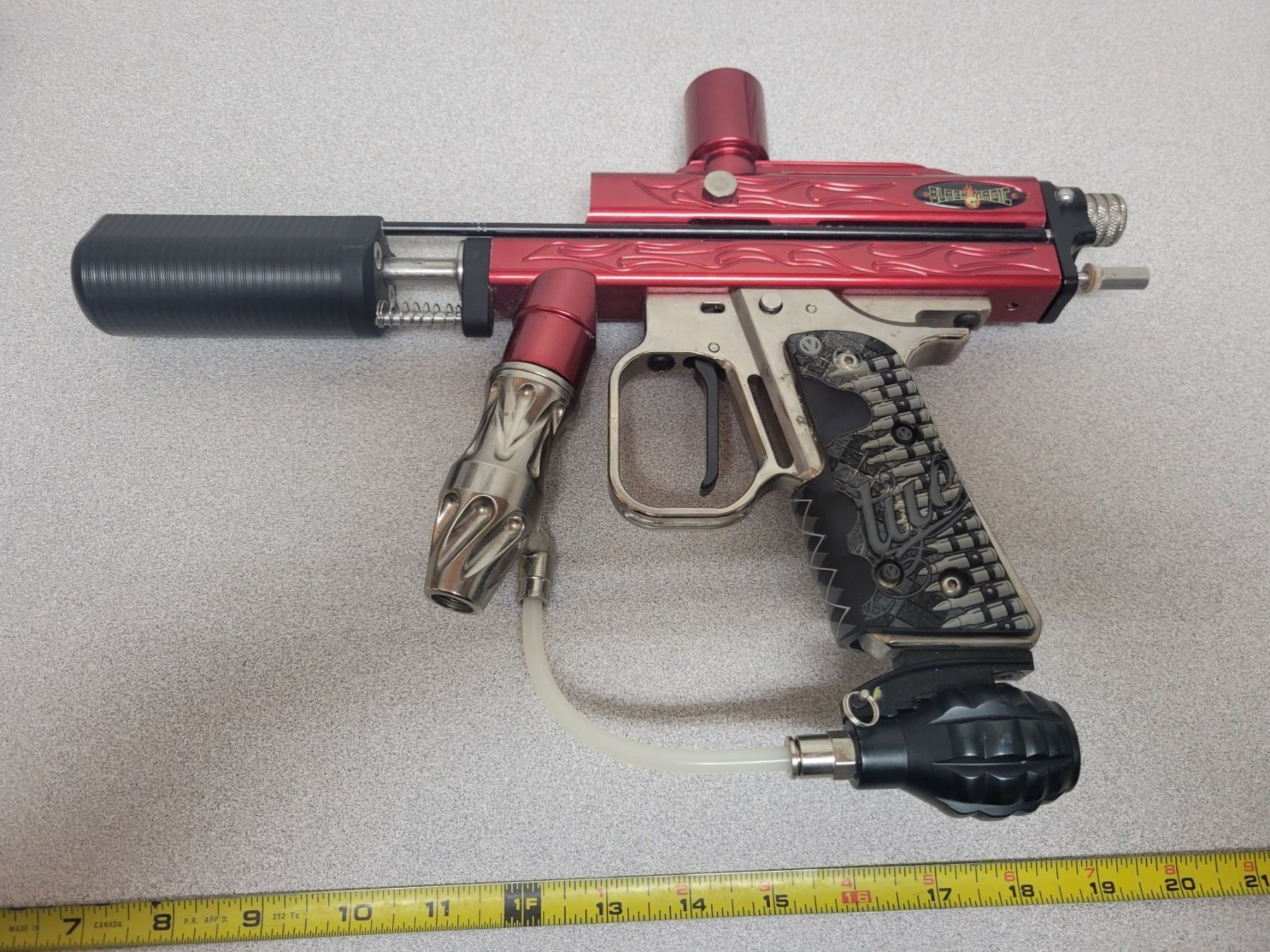 WGP 'Black Magic' pump action auto cocker paintball marker