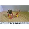 Image 3 : Small Oil Lamp - Clear/Red