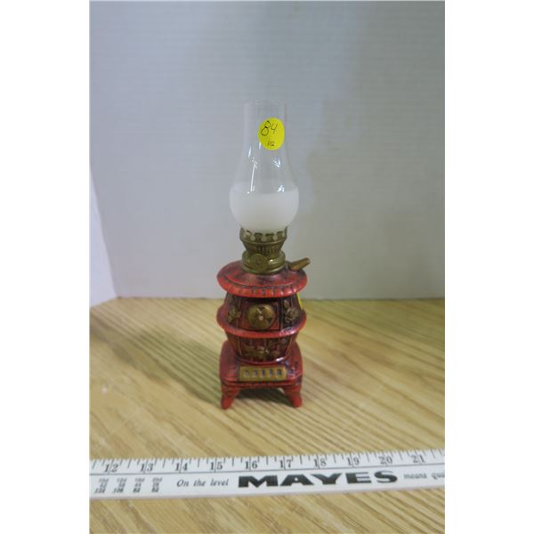 Small Red Stove Oil Lamp