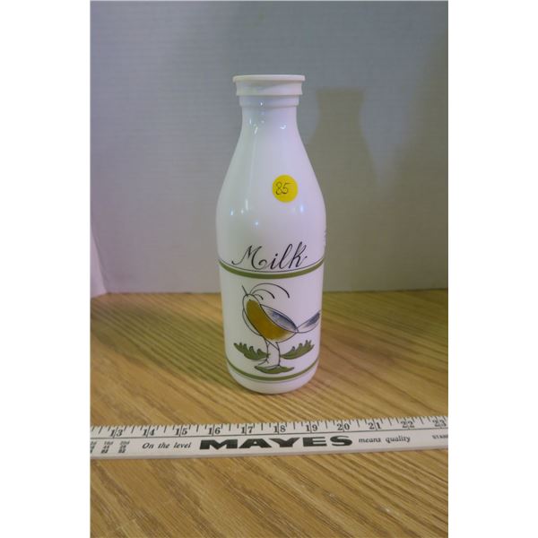 Italy Hand Painted Milk Bottle