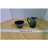 Image 3 : Blue Mountain Potter - Tall Creamer, Sugar Bowl
