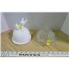 Image 1 : Crystal Glass Butter Dish w/ Lid, Easter Dish w/ Lid