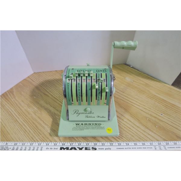 Paymaster Ribbon Writer w/ Key