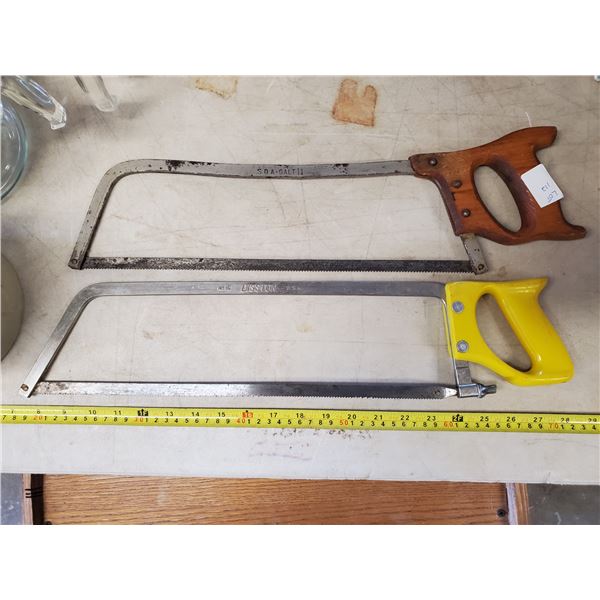 TWO MEAT SAWS