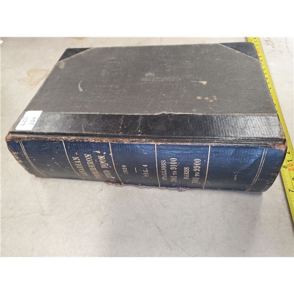 CANADIAN PERCHERON STUD BOOK 1920 ISSUE, NAMES OF OWNERS LISTED