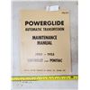 Image 1 : CHEV / PONTIAC POWERGLIDE TRANSMISSION MANUAL 1950-1953