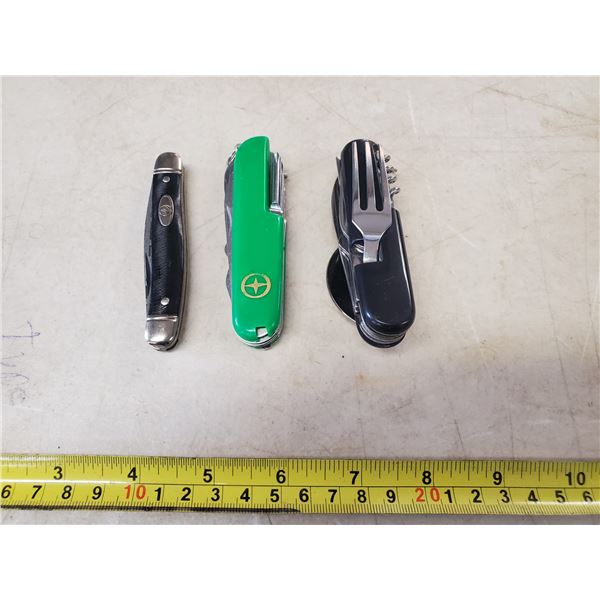 THREE NEW JACK KNIVES