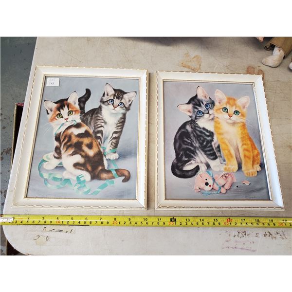 TWO 9 X 11" CAT PRINTS BY GIRARD