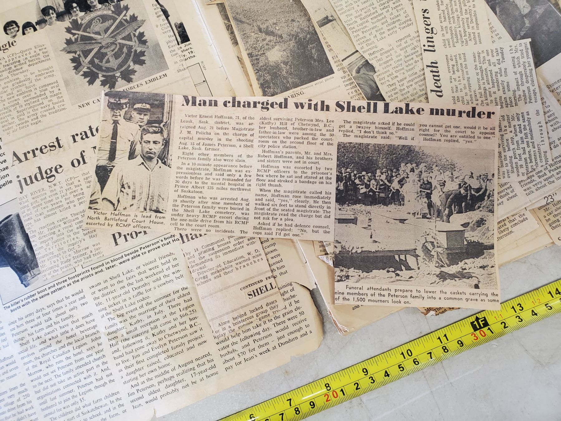 Shellake Massacre 1968 SHELL LAKE FAMILY MURDERS & ASSOCIATED NEWSPAPER REPORTS