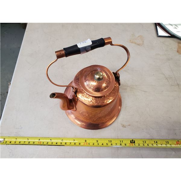 ORNATE COPPER KETTLE