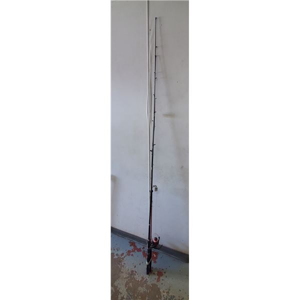 LOT OF FISHING RODS (TWO W/ REELS)