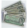 Image 1 : 5 X Canadian $1 Bills, 1937, 2-1954 (devils face), 1967, 1993