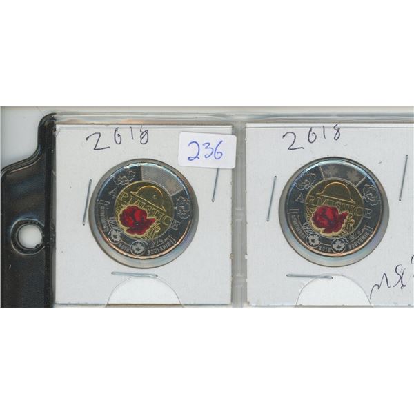 2 2018 Colored Armastice Toonies