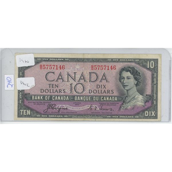 $10 Canadian Bill 1954