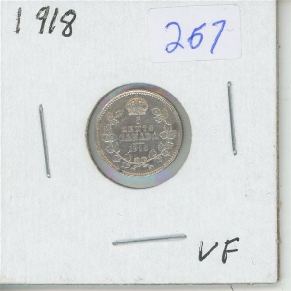 1918 Canadian 5 Cent Piece