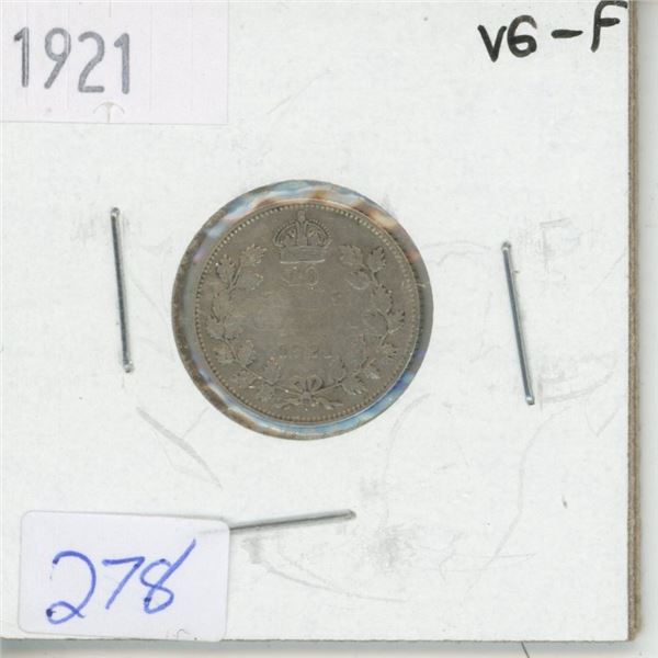 1921 Canadian 10 Cent Piece