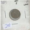 Image 1 : 1891 Canadian 5 Cent Piece