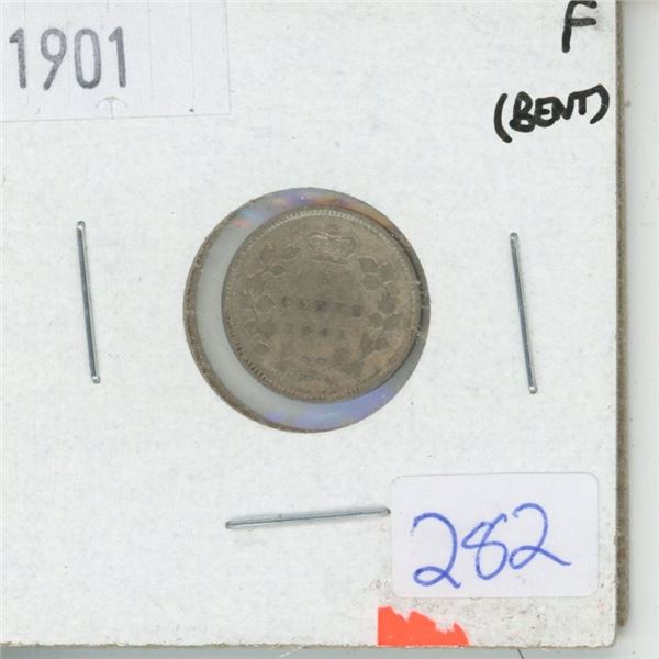 1901 Canadian 5 Cent Piece