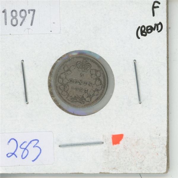 1897 Canadian 5 Cent Piece