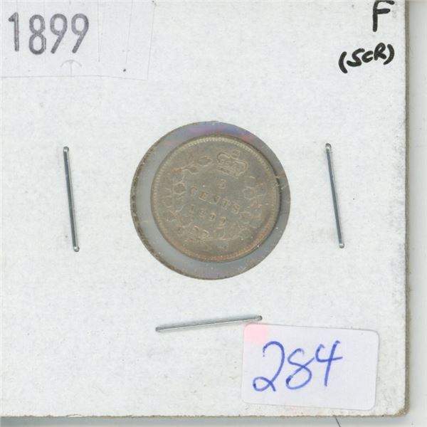 1899 Canadian 5 Cent Coin