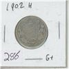 Image 1 : 1902 H Canadian Quarter