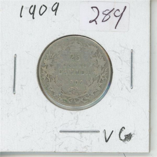 1909 Canadian Quarter