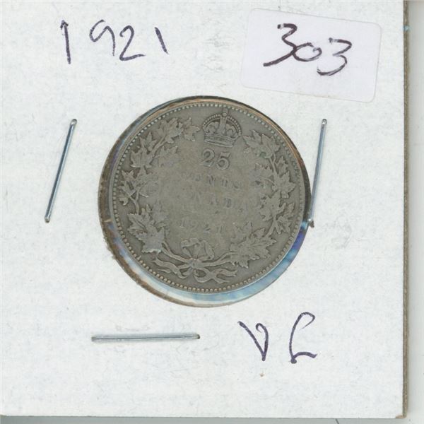 1921 Canadian Quarter