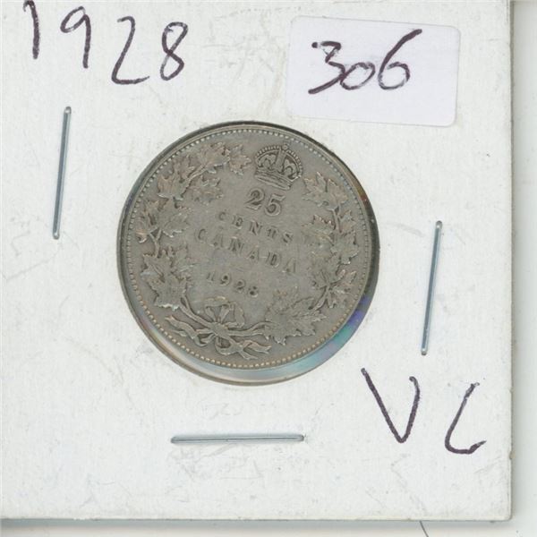 1928 Canadian Quarter