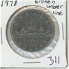 Image 1 : 1978 Canadian Silver Dollar Broken Water Line
