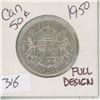 Image 1 : 1950 Canadian 50 Cent Piece "Full Design"