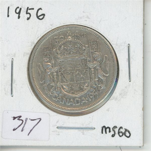 1956 Canadian 50 Cent Piece