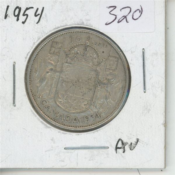 1954 Canadian 50 Cent Piece