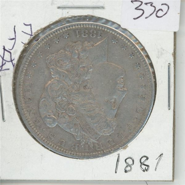 1881 US Morgan Dollar