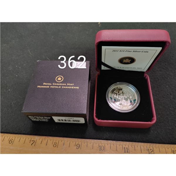 2011  $10 Fine Silver Coin Village