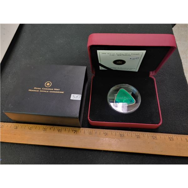 2008 50-Cent Sterling Silver Triangle Coin - Milk Delivery