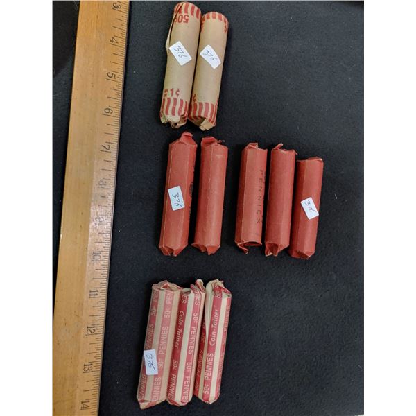 Mixed Rolls of Pennies