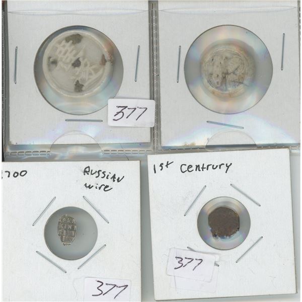 4 Foreign Coins,