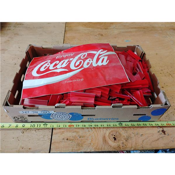 Coca Cola Advertising Banners and Price Hangers