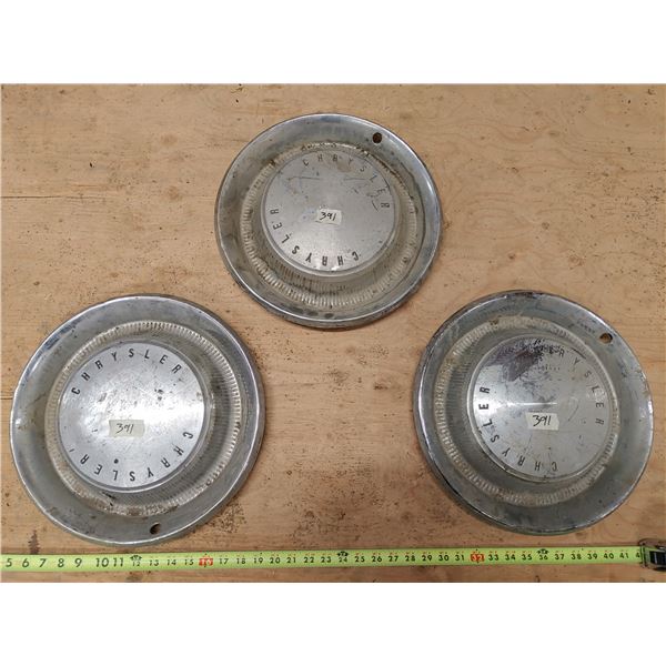 3 X Chrysler Hubcaps