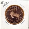 Image 1 : 1 OUNCE COPPER  .999 FINE - ZODIAC - ARIES