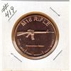 Image 1 : 1 OUNCE COPPER  .999 FINE - M16 RIFLE