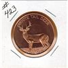 Image 1 : 1 OUNCE COPPER  .999 FINE - WHITE TAIL DEER