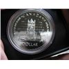 Image 2 : 1977 CANADIAN CASED SILVER DOLLAR - THRONE of the SENATE